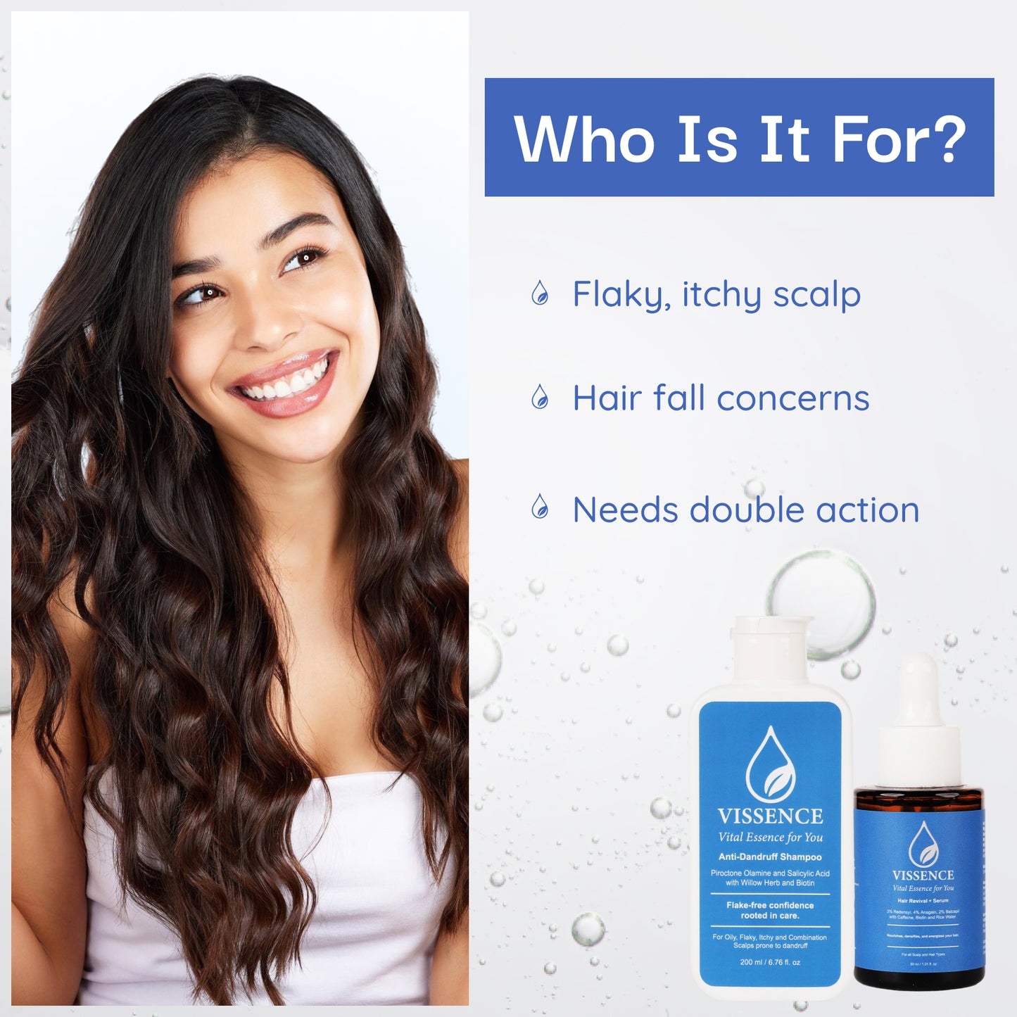 Anti Dandruff Shampoo + Hair Revival+ Serum