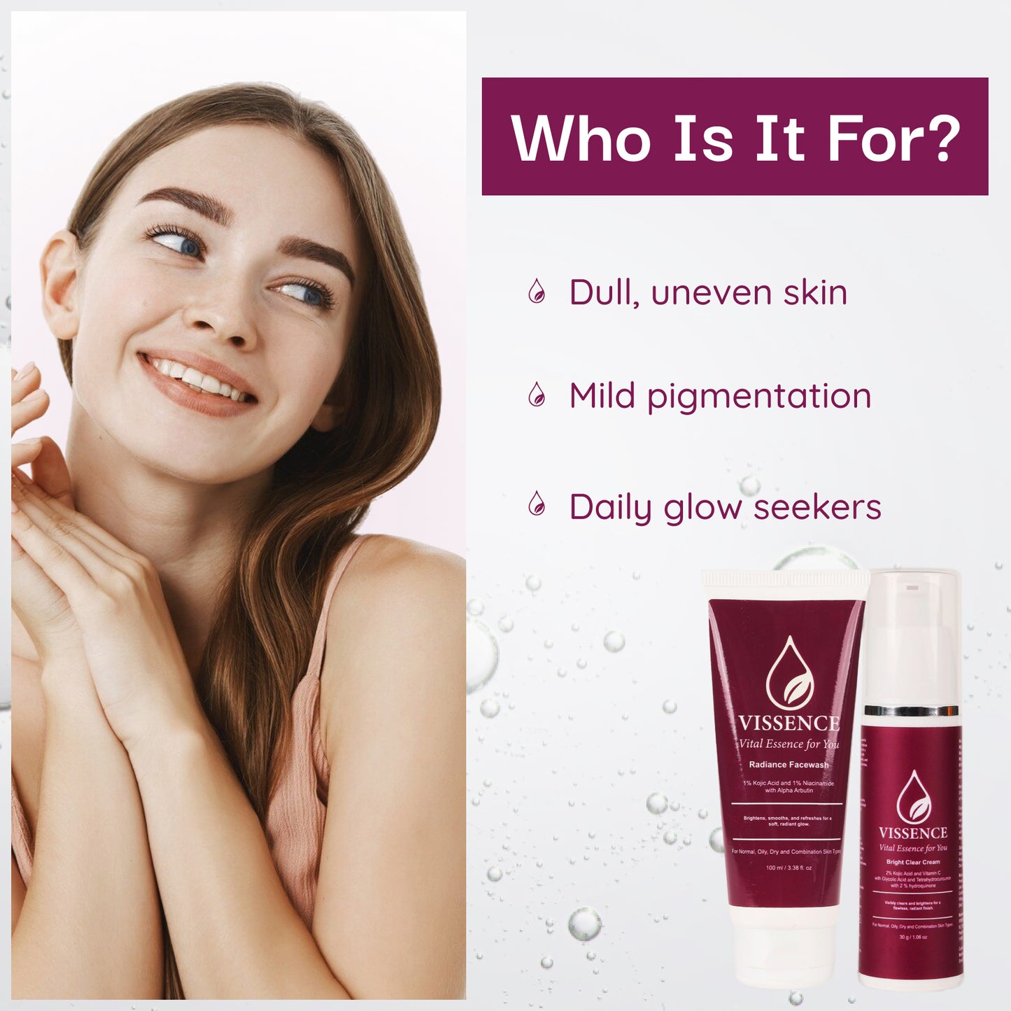 Radiance Facewash + Bright Clear Cream