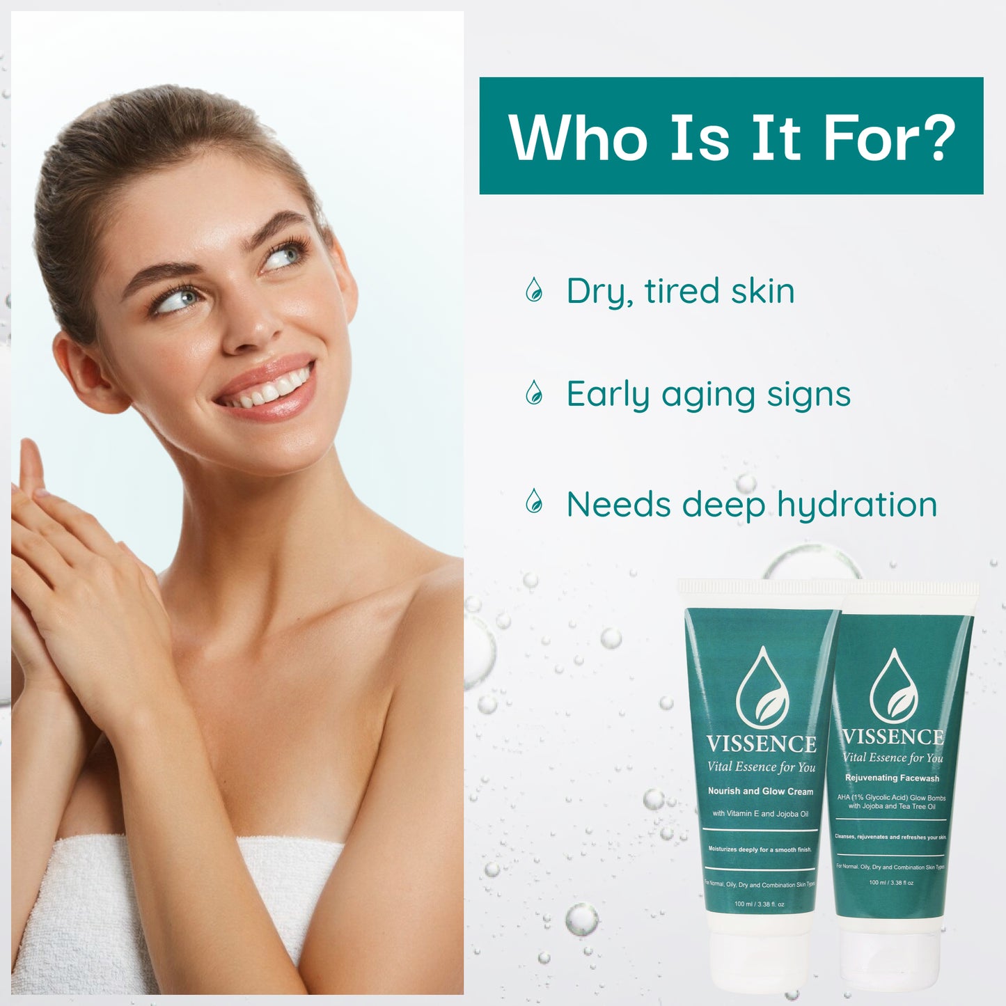 Rejuvenating Facewash + Nourish & Glow Cream