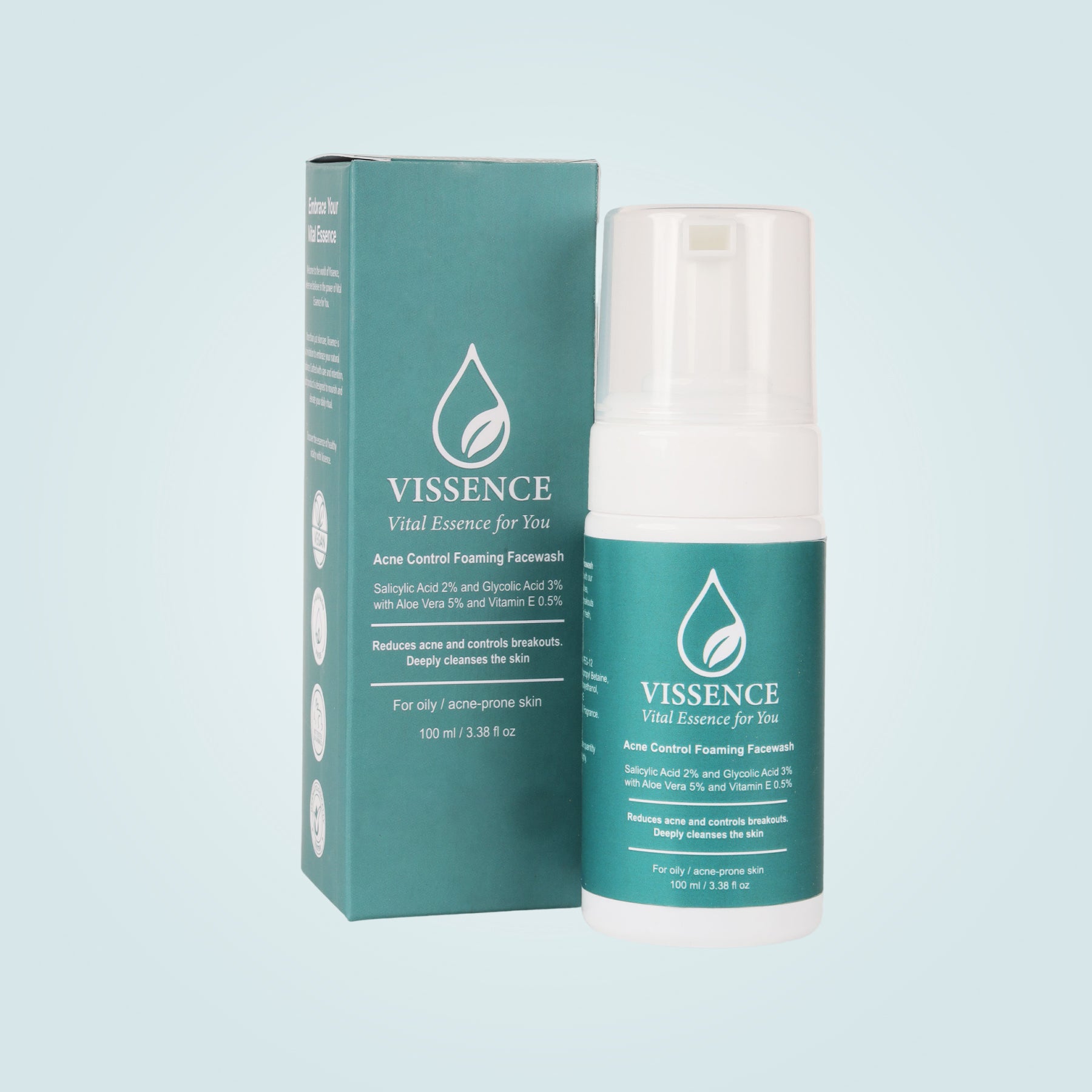 Vissence Acne Control Foaming Face Wash