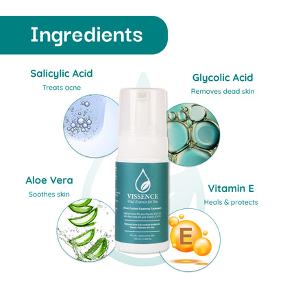 Vissence Acne Control Foaming Face Wash