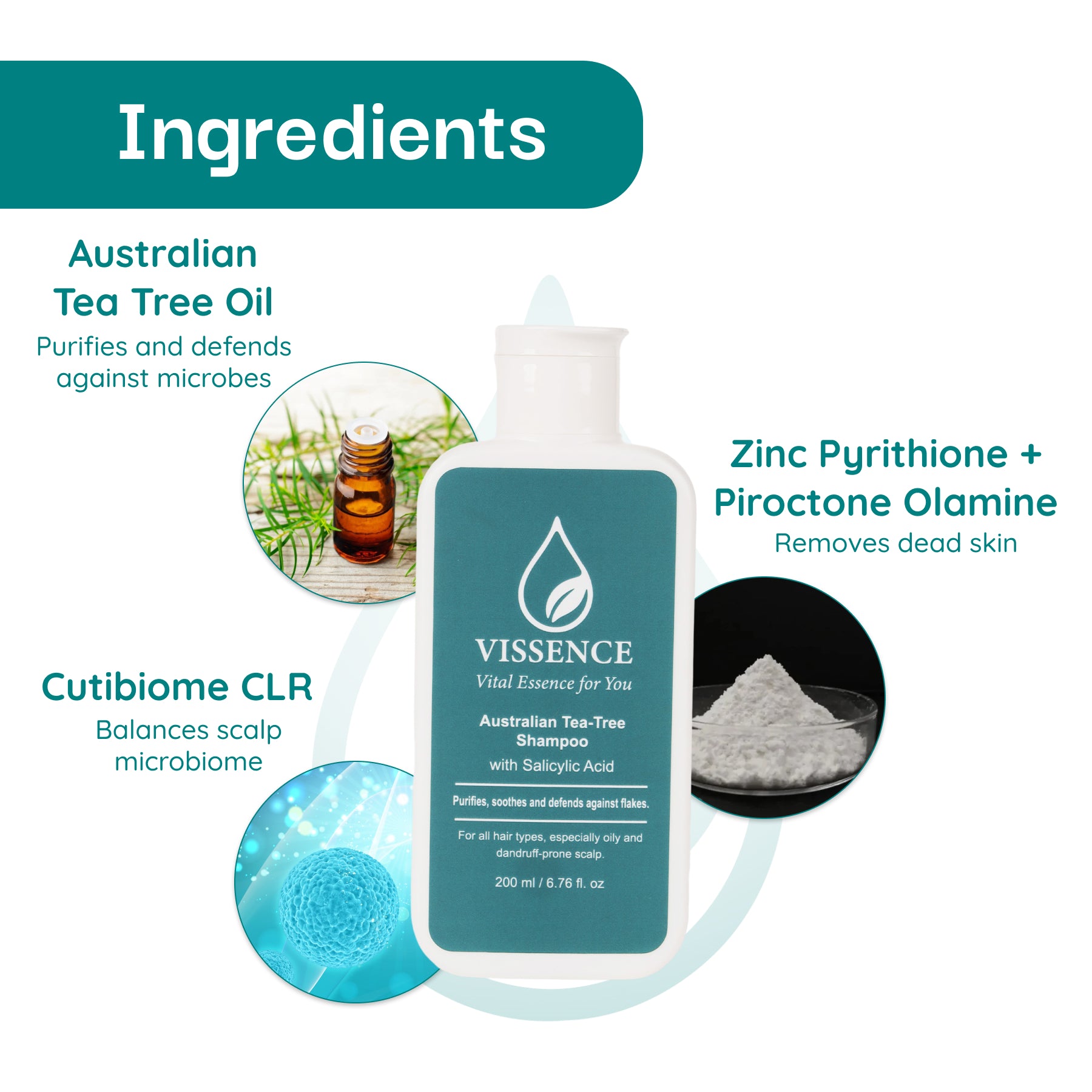 Vissence Australian Tea-Tree Shampoo