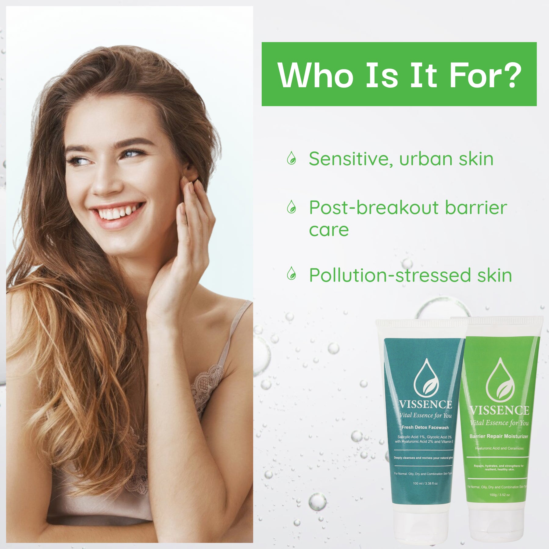 Fresh Detox Facewash + Barrier Repair Moisturiser