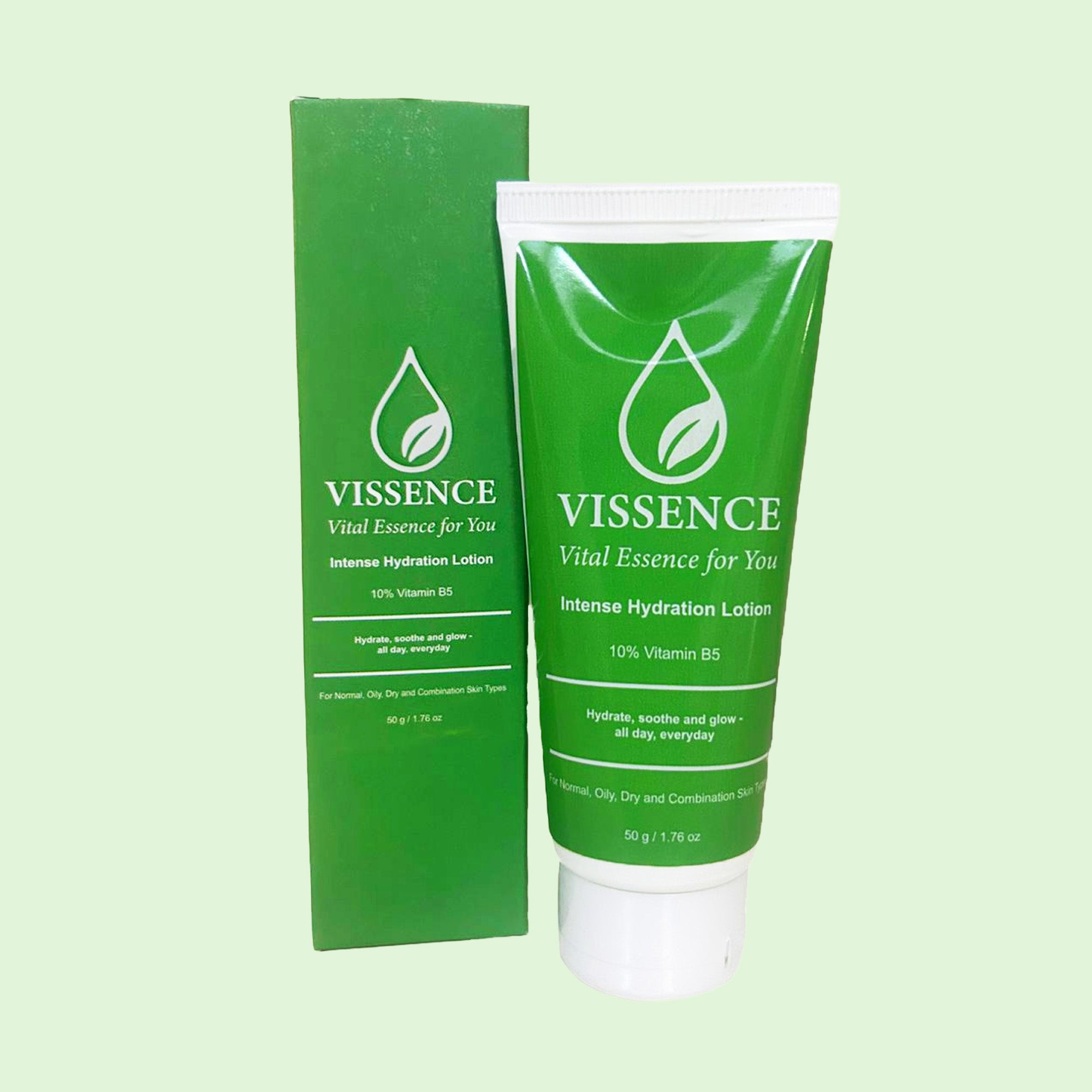 Vissence Intense Hydration Lotion with 10% Vitamin B5 & Hyaluronic Acid for Deep Barrier Support