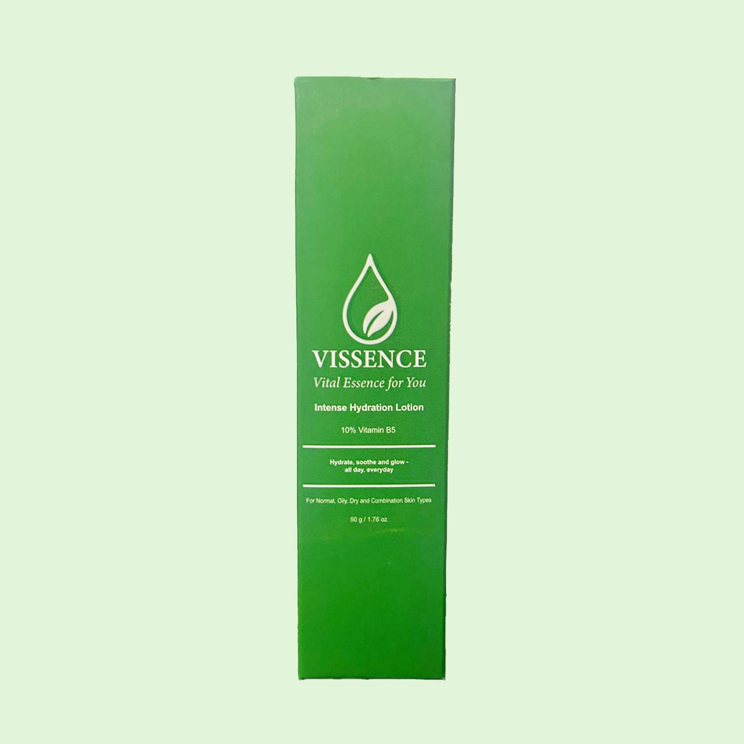 Vissence Intense Hydration Lotion with 10% Vitamin B5 & Hyaluronic Acid for Deep Barrier Support