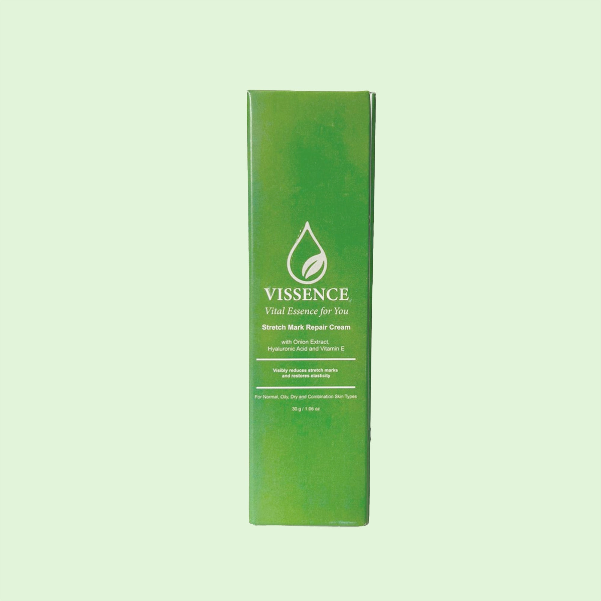 Vissence Stretch Mark Repair Cream with Onion Extract, Hyaluronic Acid & Vitamin E