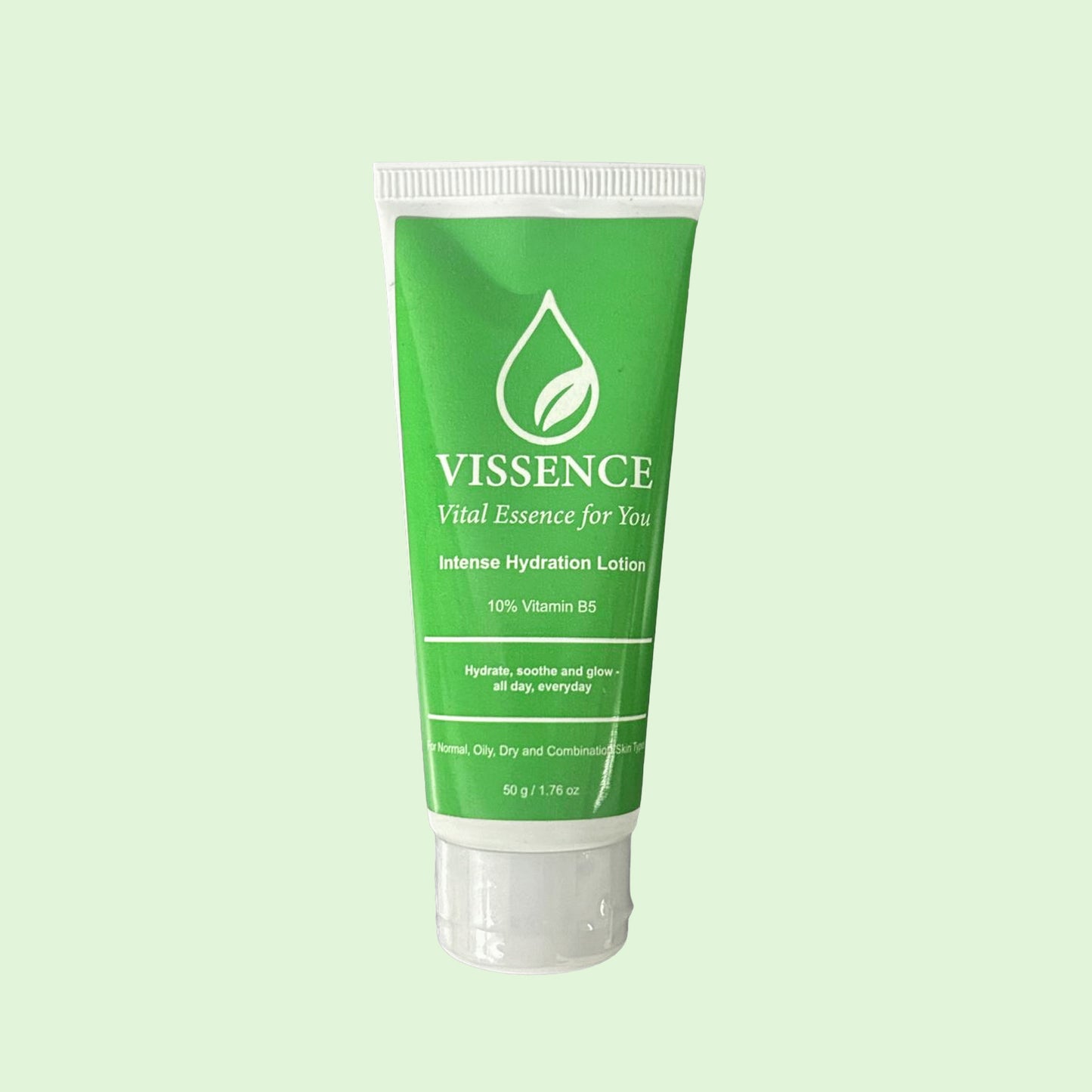 Vissence Intense Hydration Lotion with 10% Vitamin B5 & Hyaluronic Acid for Deep Barrier Support