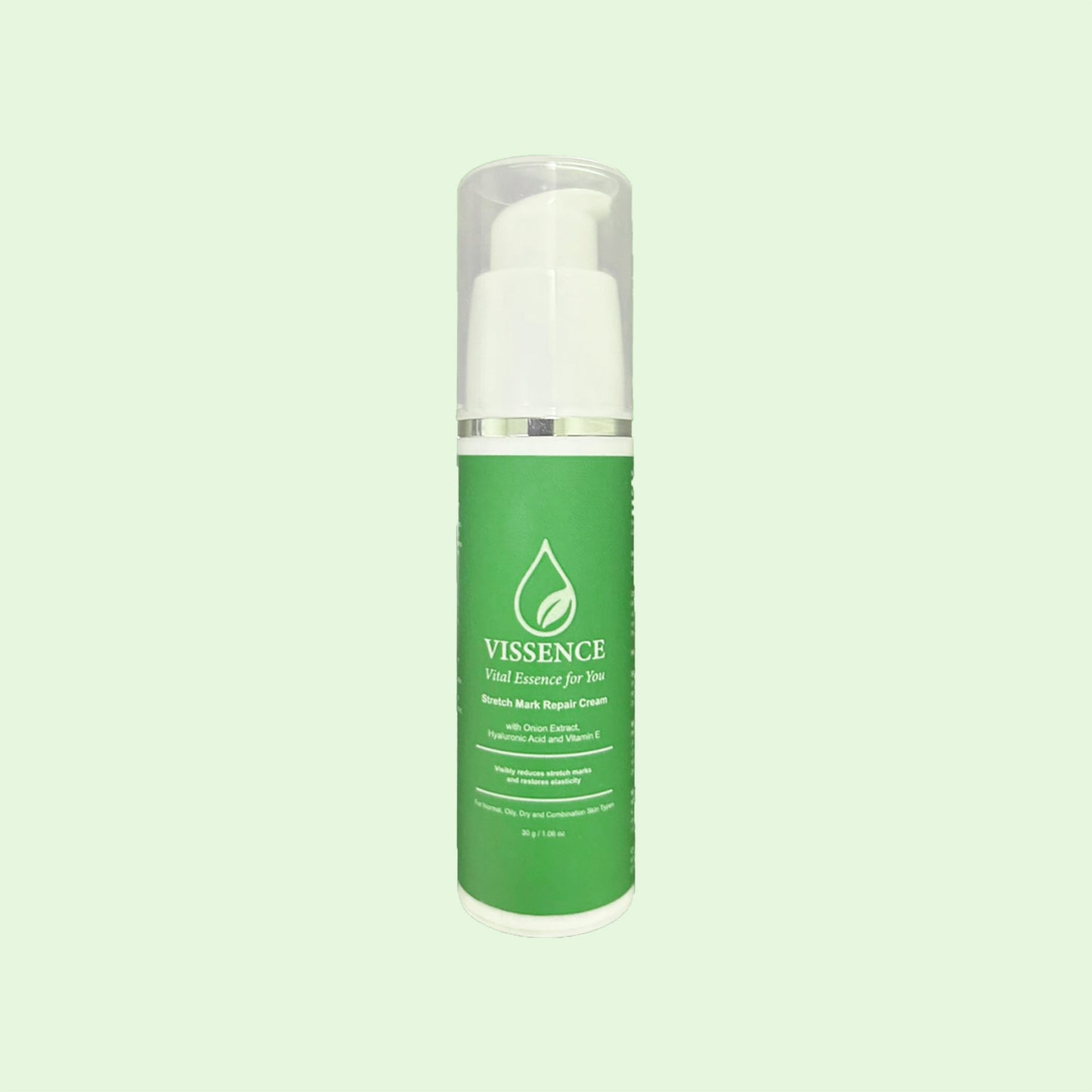 Vissence Stretch Mark Repair Cream with Onion Extract, Hyaluronic Acid & Vitamin E