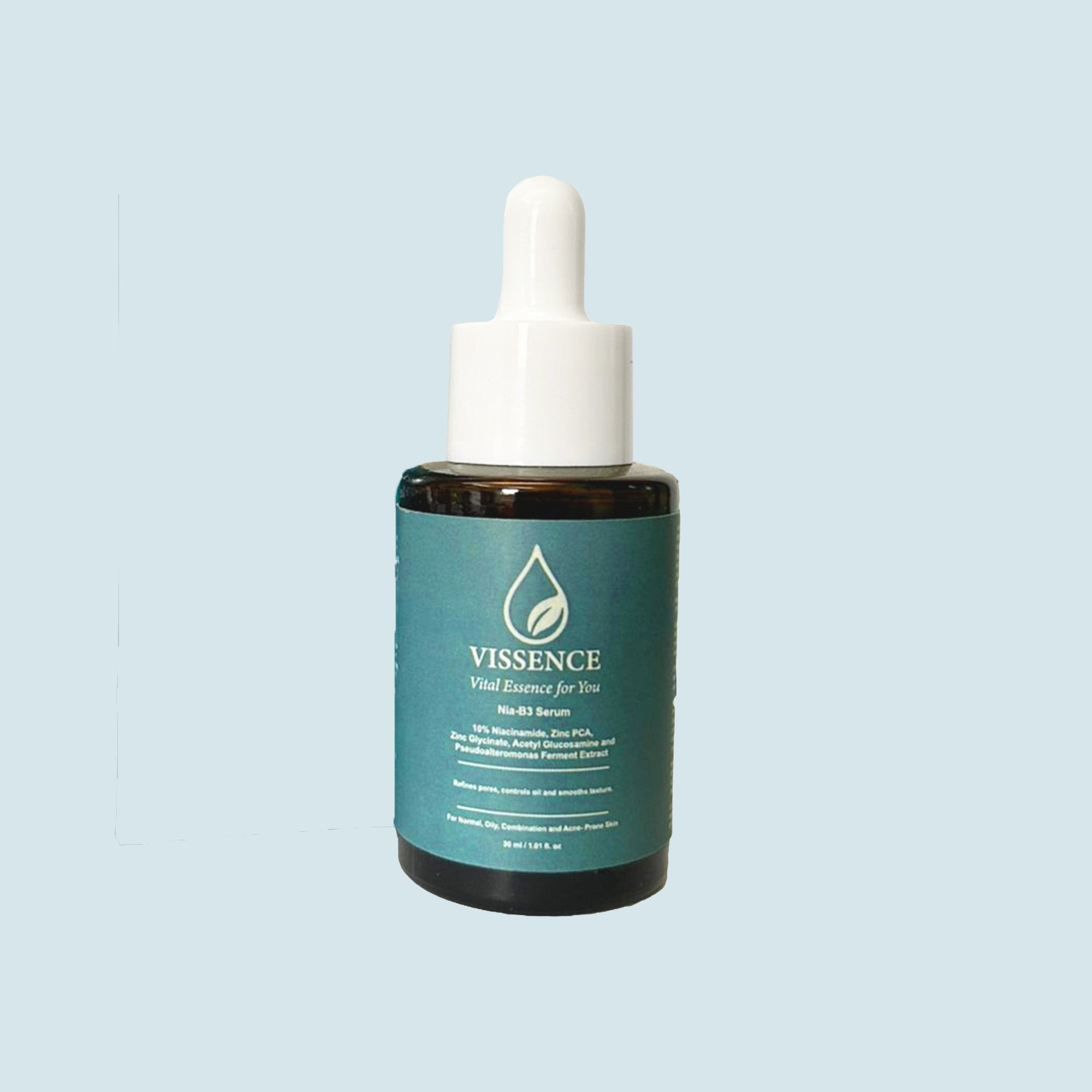Vissence Nia-B3 Serum 10 percent niacinamide pore refining treatment serum for oily and combination skin